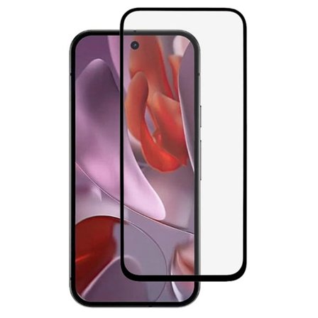 SKALO Google Pixel 9a FULL-FIT Hærdet Glas Skærmbeskyttelse - Sort