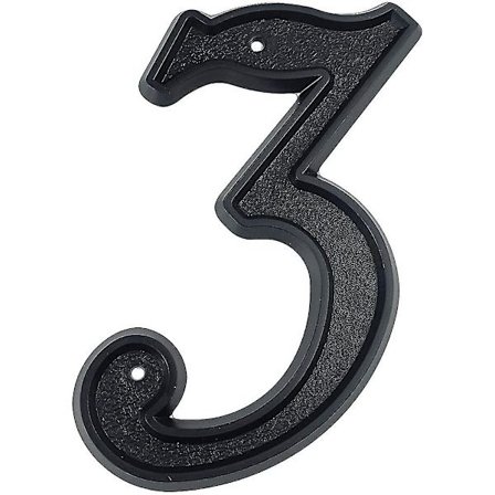 5,5 tommers husnummer Moderne dørnumre Gatenummer Husadresse Tall, svart ABS