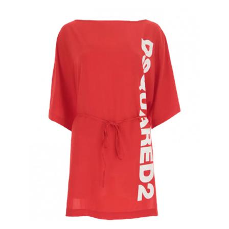 Dsquared2 Wrap Kjole Rød, Dame