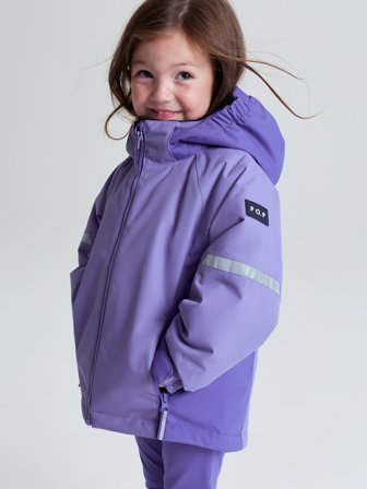 Polarn O. Pyret - Waterproof padded jacket ICY - 98 - Childrenswear - purple