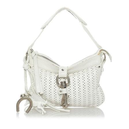Chloé Pre-owned Shoulder Taske Hvid, Dame Vintage Tasker, Størrelse: ONE Size