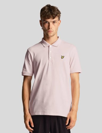 Lyle & Scott Plain Polo Shirt - Pink - L