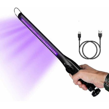 UV-sterilisator UV-desinfeksjonslampe USB-lader innebygd batteri Oppladbart Bærbar UVC-lampe Sterilisering Ultrafiolett bakteriedrepende lampe Anti-