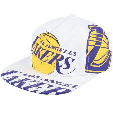 Mitchell & Ness - Los Angeles Lakers In Your Face Deadstock Hwc White Snapback Snapback White Cap - NBA @ Hatstore