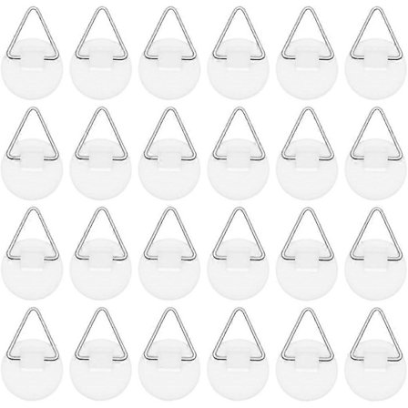 24 kpl näkymättömiä tarrakoukkuja, kuvakehyksen koukut, tarrakiinnitteinen kuvanripustin