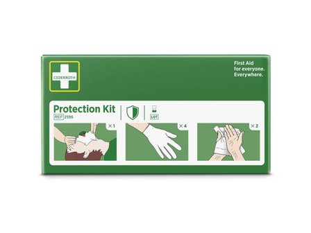 Cederroth Skyddspaket mun-mot-mun-andning - Lyreco - Skyddsutrustning - Första Hjälpen - Andningsmasker