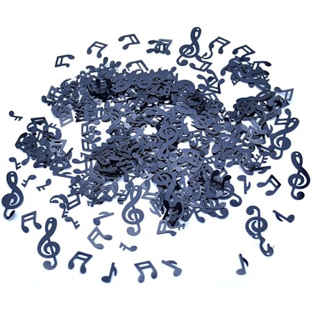 5 påsar examen dekor konfetti svart musikalisk konfetti fest