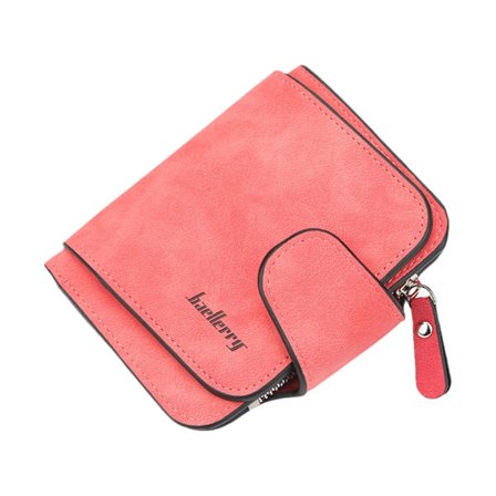 Kort plånbok Enkel Haspväska Myntväska Korthållare Matt Matt PU Läder