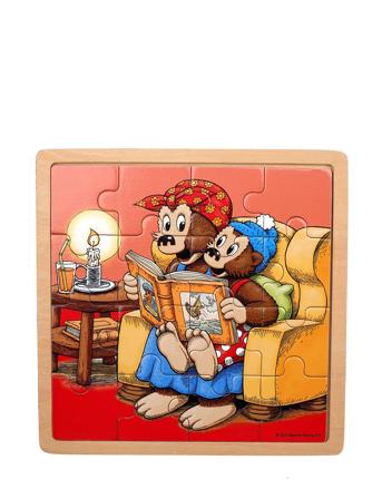 Rasmus Klump Træpuslespil Højtlæsning Toys Puzzles And Games Puzzles Wooden Puzzles Multi/patterned Barbo Toys