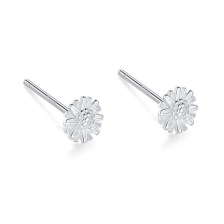 2 par 999 Sterling Silver Stud Örhängen, Hypoallergena St