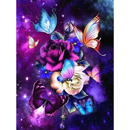30x40cm 5D Täysi DIY Timanttimaalaus, Kukallinen Timanttimaalaus, DIY