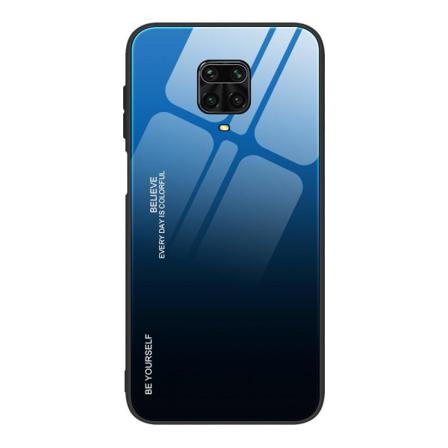 Xiaomi Redmi Note 9 Pro Skal I Glas Gradient Svart/blå Svart