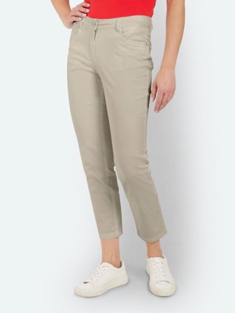 BRANDTEX - Madelaine Bukser - Sand - Straight Fit