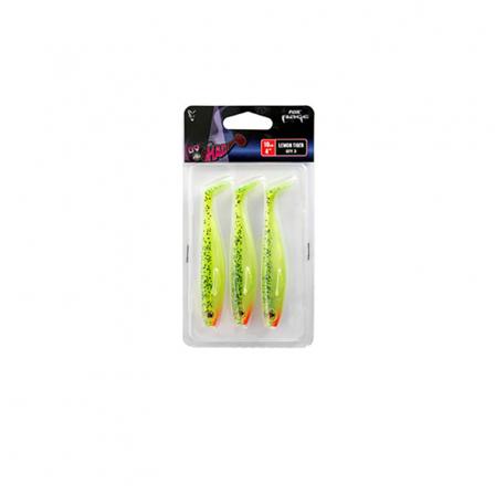 Fox Rage Pro Shad 10 cm / 4'' UV Lemontiger 3-pack