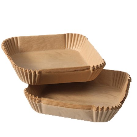 Neliö 100 kpl Air Fryer -paperi Airfryerille 20 x 20 cm
