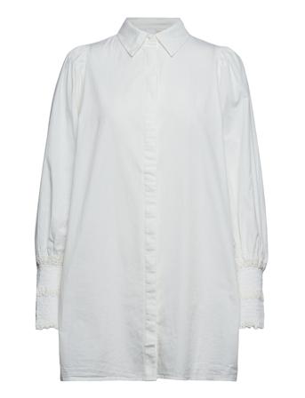 Yasklino Ls Long Shirt S. Langærmet Skjorte Hvid YAS