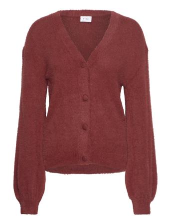 Vilajuli Ls Over Rev Knit Cardi-Noos Vila Red