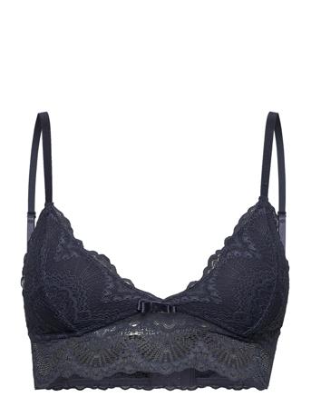 Tanya Bralette Lingerie Bras & Tops Plunge Bras Grå Missya*Betinget Tilbud