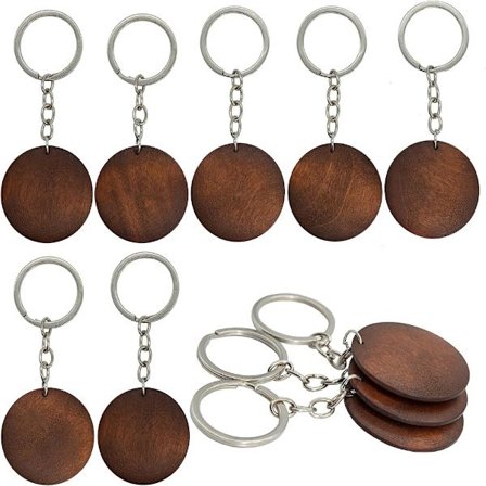 Træemner til gravering af træ nøglering sæt træemner