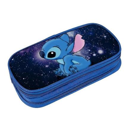 Kawaii Lilo & Stitch Dobbeltlags Penalhus Studerende Børnepapirtaske Stor kapacitet Møntpung Børnegaver style 22