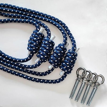 Anti-gravitas Iyengar Yoga Veggtau Fullt Sett Yoga Hjelpe Veggtau Yoga Snor Hengende Belte Yoga Tau Sling 5 Farger-WELLNGS