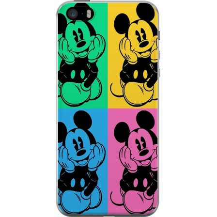 Yhteensopiva Puhelinkuori Apple Apple iPhone SE (2016) Mickey Mouse pop-taide juliste värikäs Disney retro-sarja piirroselokuva ikoninen hahmo Andy