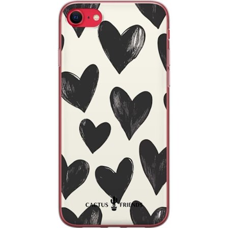 Yhteensopiva Puhelinkuori Apple Apple iPhone 8 Cactus and Friends - Bold Black Love Pattern