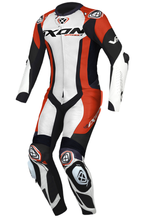 Ixon Vortex 3 MC Leather Suit White/Black/Red M