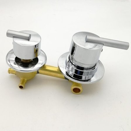 1 stk 3-veis uttak dusjkabinett, dusjkabinett blandebatteri, gjenge/intubat