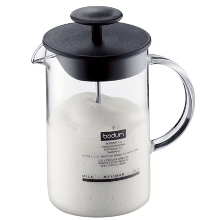 Bodum Latteo Melkeskummer med Håndtak 0,25 l' - 'Svart