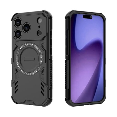 iPhone 17 Pro Iskunkestävä Suojakotelo, Puhelinkotelo, Musta