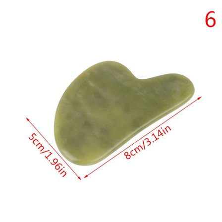 Naturlig Jade Stein Guasha Brett Kroppsmassasje Hud Ansiktsmassasje Stress Smertelindring Hudskrape Helsevesen Hot