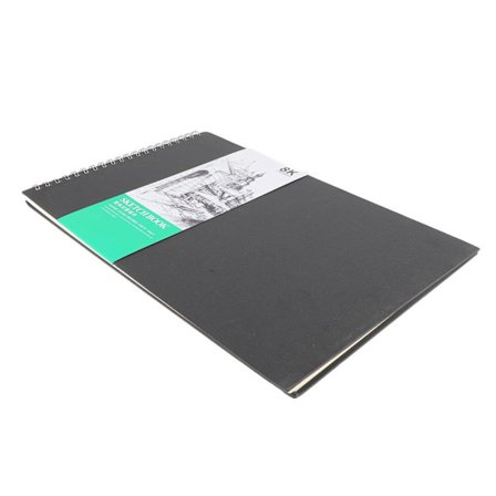 Sekatekniikoiden luonnoskirja, paksu happovapaa spiraalisidos, kova tausta, laajalti käytetty taiteilijapaperi lapsille, aikuisille ja taiteilijoille