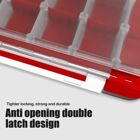 Gul Dobbeltsidet Fiskeboksrum Lure Fiskeboks Bai