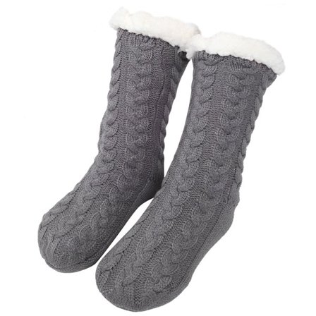 1 par varme vinterstrømper til ankelbeskyttelse, bløde, åndbare, plejende vinterstrømper