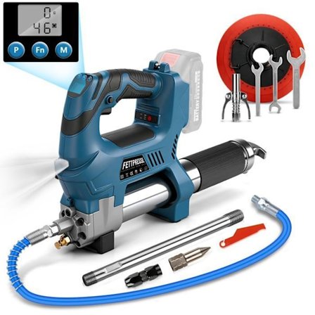 15000 PSI TrådløsFedttrykspistol med tæller, børsteløs motor, LED-lys, kompatibel med Makita 18V batteri (uden batteri)