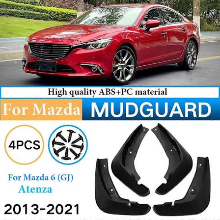 Bil Mud Flaps For Mazda 6 (GJ) Atenza 2013-2017 2018 2019 2020 2021 Mudflaps Sprutbeskyttere Mud Flap Mudguards Fender