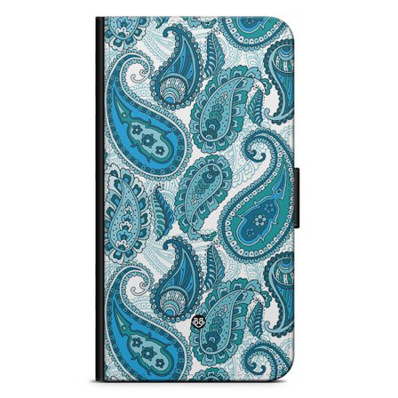 Bjornberry iPhone 14 Plus Fodral - Blå Paisley
