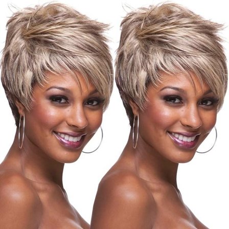 TG Naisten Eurooppalaiset ja Amerikkalaiset Lyhyet Peruukit, Trendikkäät Peruukit 25cm