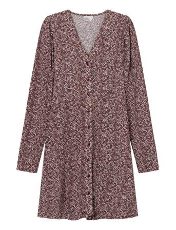 Ellen Ls Short Dress Burgundy Once Untold