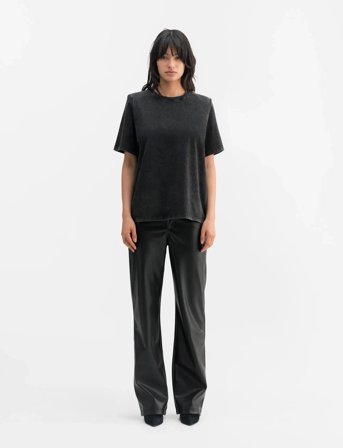 Ahlvar Gallery Aina Pu Leather Trousers - Black - S