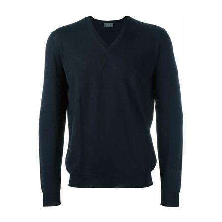 Drumohr, V-neck Knitwear Blauw, Heren, Maat:M