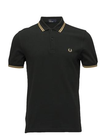 Twin Tipped Fp Shirt Polos Short-sleeved Grön Fred Perry