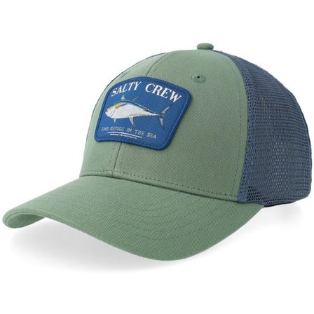 Salty Crew - Grön trucker Keps - Big Blue Amadeo Retro Mid Green/Navy Trucker @ Hatstore