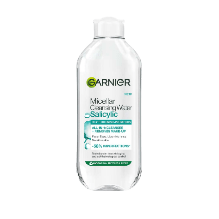 Garnier Micellar Cleansing Water Salicylic Rengöring Unisex 400 ML