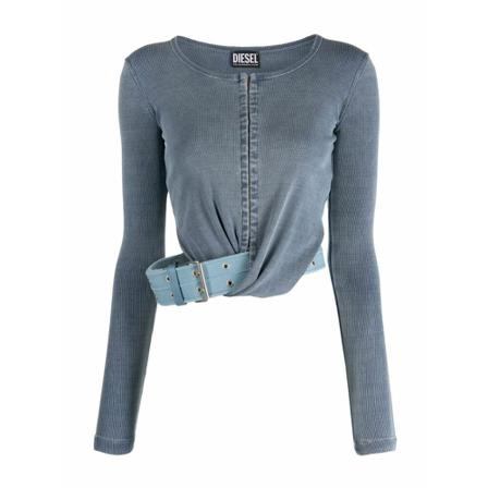 Diesel Long Sleeve Tops Blå, Dame