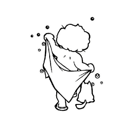 Badrum Söta Barn Dusch Konst Klistermärken För Kakel Glas Väggdekal Heminredning