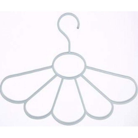 1 stk skjerfhenger organizer, kronbladformet skjerfholder med 5