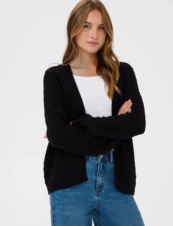 Kaffe Kaemria Short Cardigan - Black - XS