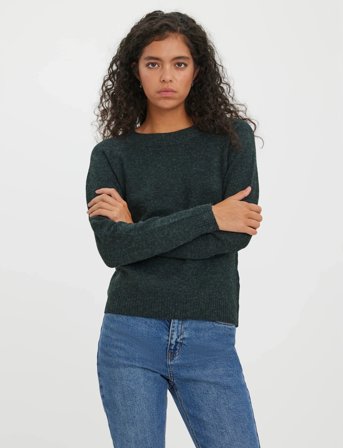 Vero Moda Vmdoffy Ls O-Neck Blouse Ga Noos - Green - XL